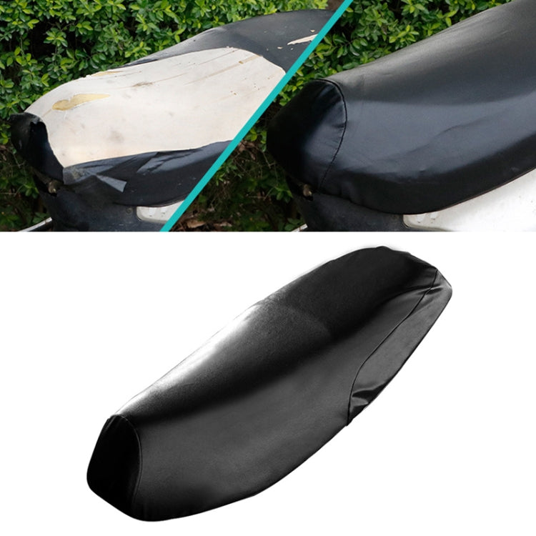 Waterproof Motorcycle Black Leather Seat Cover Prevent Bask In Seat Scooter Cushion Protect, Size: M, Length: 48-54cm; Width: 25-35cm - Seat Covers by buy2fix | Online Shopping UK | buy2fix