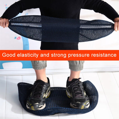 Waterproof Motorcycle Sun Protection Heat Insulation Seat Cover Prevent Bask In Seat Scooter Cushion Protect, Size: M, Length: 60-70cm; Width: 40-45cm(Black Blue) by buy2fix