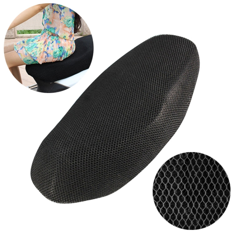 Motorcycle Breathable Sunscreen Double Layer 3D Honeycomb Small Hole Polyester Cushion Mesh, Size: M, Length: 80cm; Width: 51cm - Seat Covers by buy2fix | Online Shopping UK | buy2fix