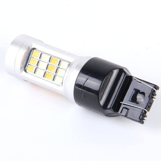 2 PCS T20/7443-42LED 20W 21*2835W+21*2835Y White+Yellow Light Turn Signal Light with Len. DC 12-24V by buy2fix