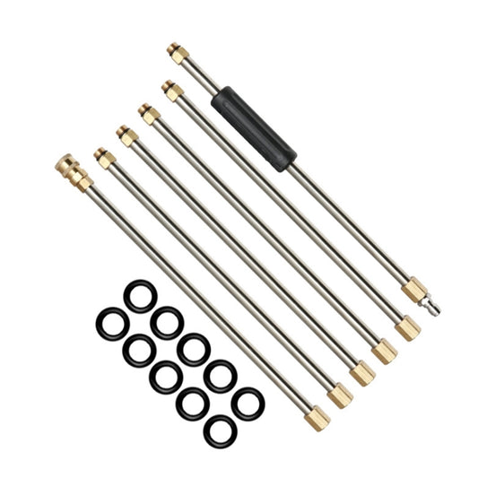 6 PCS High Pressure Washer Extension Water Gun Power Washer by buy2fix