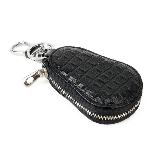 Universal Leather Crocodile Texture Waist Hanging Zipper Wallets Key Holder Bag (No Include Key)(Black) by buy2fix