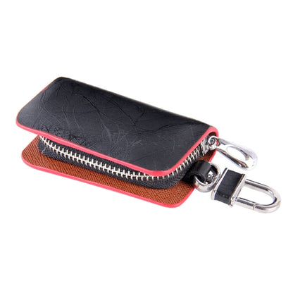 Universal Leather Roots Texture Waist Hanging Zipper Wallets Key Holder Bag (No Include Key)(Red) - Car Key Cases by buy2fix | Online Shopping UK | buy2fix