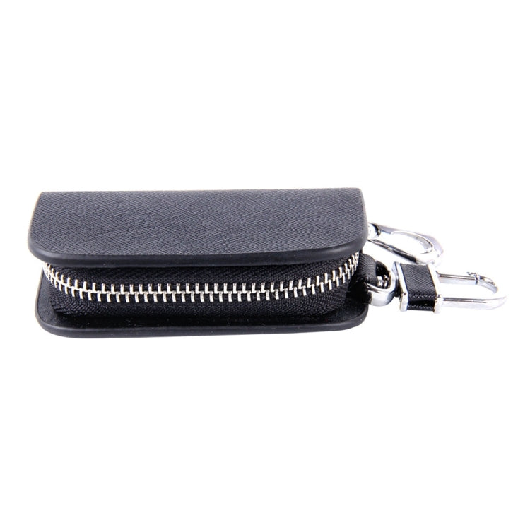 Universal Leather Denim Texture Waist Hanging Zipper Wallets Key Holder Bag (No Include Key)(Black) - Car Key Cases by buy2fix | Online Shopping UK | buy2fix