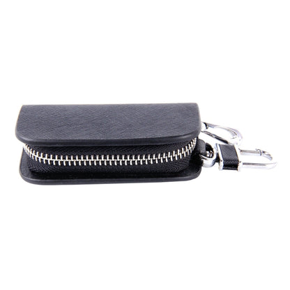 Universal Leather Denim Texture Waist Hanging Zipper Wallets Key Holder Bag (No Include Key)(Black) - Car Key Cases by buy2fix | Online Shopping UK | buy2fix