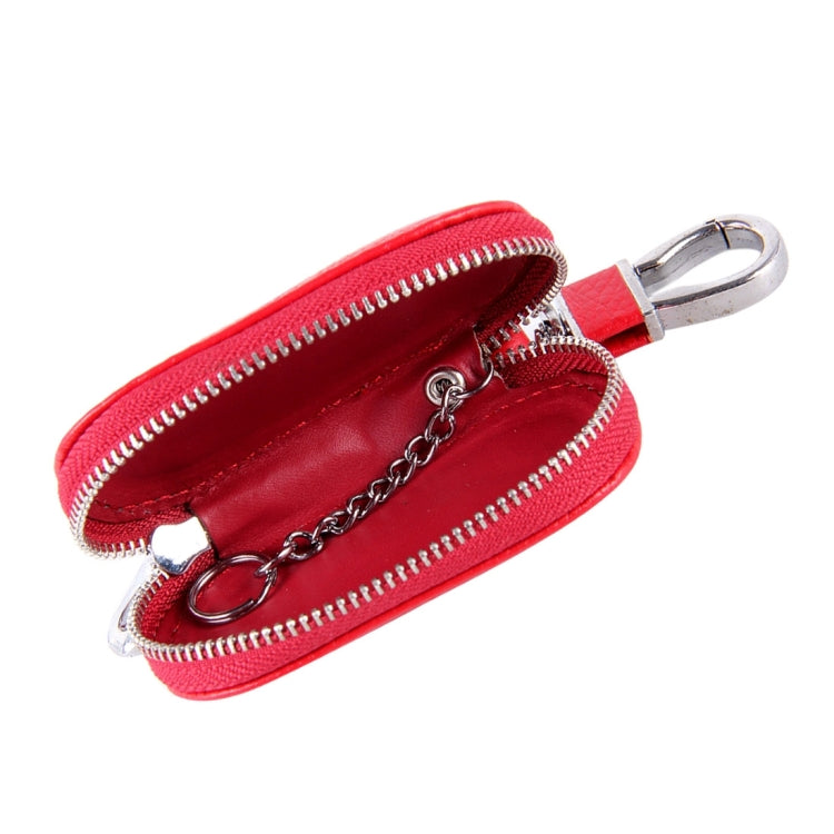 Universal Leather Crocodile Texture Waist Hanging Zipper Wallets Key Holder Bag (No Include Key)(Red) - Car Key Cases by buy2fix | Online Shopping UK | buy2fix