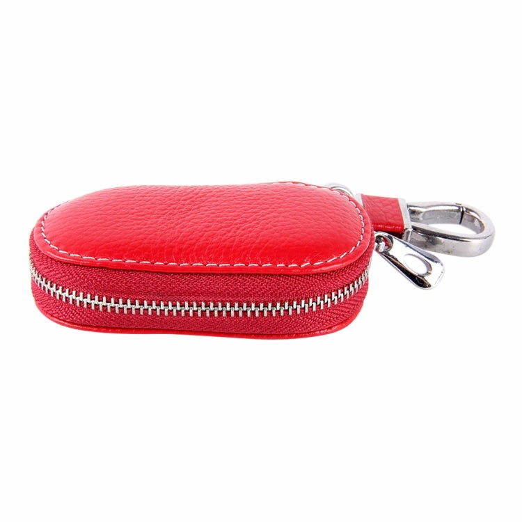 Universal Leather Crocodile Texture Waist Hanging Zipper Wallets Key Holder Bag (No Include Key)(Red) - Car Key Cases by buy2fix | Online Shopping UK | buy2fix