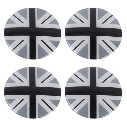 4 PCS National Flag Metal Car Sticker Wheel Hub Caps Centre Cover Decoration - 3D Metal Sticker by buy2fix | Online Shopping UK | buy2fix