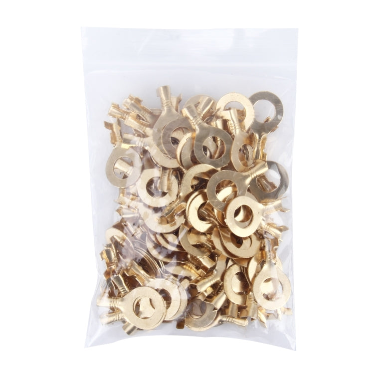 100 PCS 8.0mm DIY Ring Terminal Connectors, Cable size: 1-3.0mm2 (100pcs in one packaging, the price is for 100pcs) - In Car by buy2fix | Online Shopping UK | buy2fix