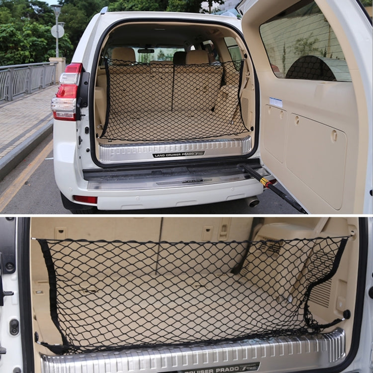 4 Hook Vehicle Universal Fit Trunk Mesh Cargo Storage Organizer Car Van SUV Back Item Net by buy2fix