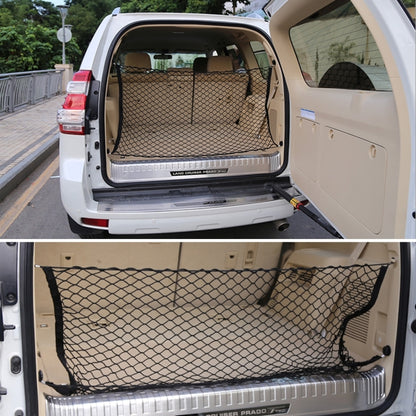 4 Hook Vehicle Universal Fit Trunk Mesh Cargo Storage Organizer Car Van SUV Back Item Net by buy2fix
