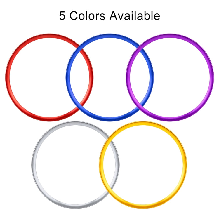 Car Auto Steering Wheel Ring Cover Trim Sticker Decoration for Audi A4L / A3 / A5 2017-2019(Gold) by buy2fix