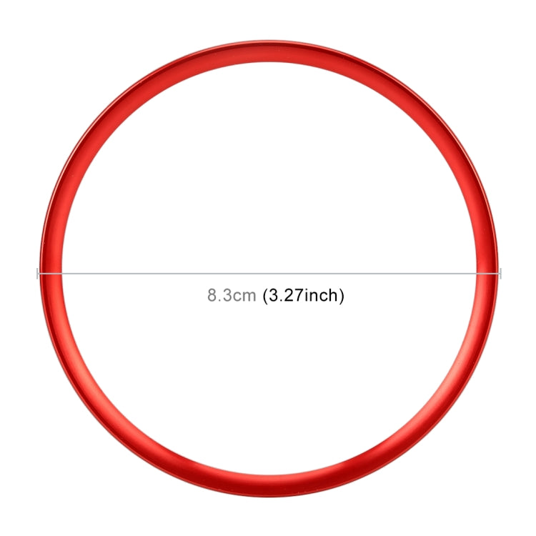 Car Auto Steering Wheel Ring Cover Trim Sticker Decoration for Audi A4L / A3 / A5 2017-2019(Red) by buy2fix