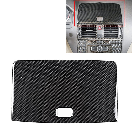 Car Dashboard Navigation Carbon Fiber Decorative Sticker for Mercedes-Benz W204 2007-2010