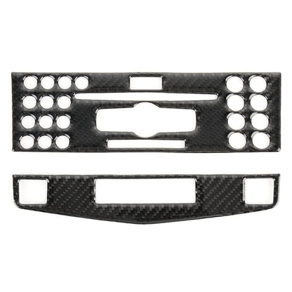 2 PCS Car CD Adjustment Frame Carbon Fiber Decorative Sticker for Mercedes-Benz W204, Right Driving - Car Interior Mouldings by buy2fix | Online Shopping UK | buy2fix