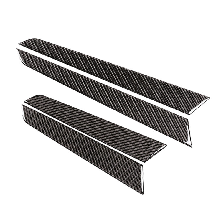 4 PCS Car Door Panel Carbon Fiber Decorative Sticker for Mercedes-Benz W204 2007-2013 by buy2fix