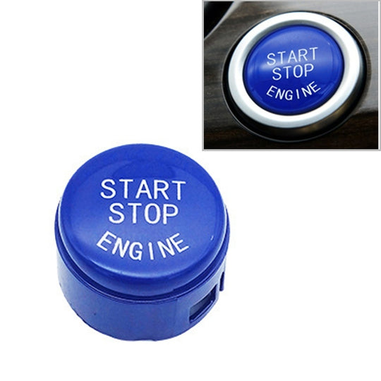 61319153832 für BMW 5/6/7 Serie F Chassis ohne Start und Stop 2009–2013 Auto Start Stop Engine Button Switch Cover ersetzen (Blau)