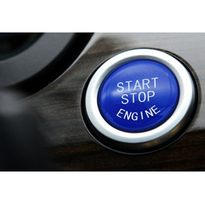 Car Start Stop Engine Button Switch Replace Cover 61319153832 for BMW 5 / 6 / 7 Series F Chassis without Start and Stop 2009-2013(Blue) - In Car by buy2fix | Online Shopping UK | buy2fix
