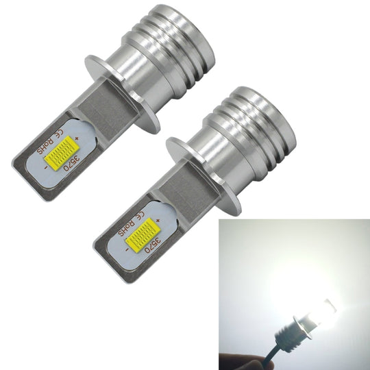 2 pièces H3 72W 1000LM 6000-6500K ampoules LED antibrouillard de voiture Super lumineuses, DC 12-24V