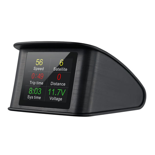 T600 HUD 2.2 inch Car GPS Smart Digital Meter with TFT LCD Multi-color, Speed & Driving Distance / Time & Voltage Display, Over Speed Alarm, Low Voltage Alarm, Kilometers & Miles Switching