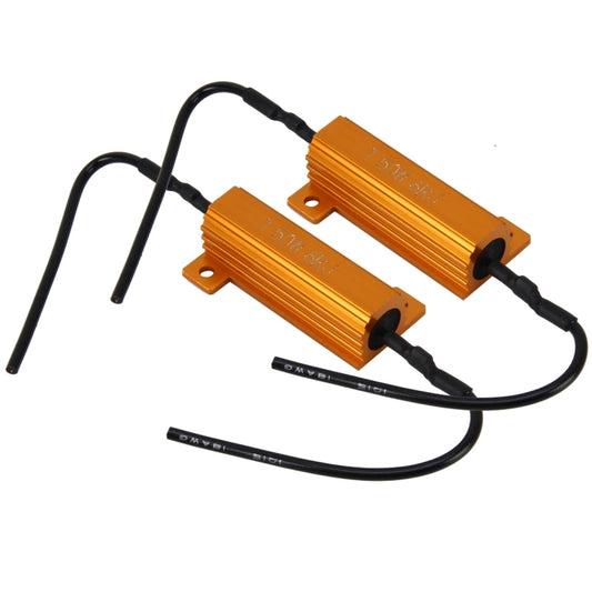 2 PCS Car Canbus Error Canceller Decoder Load Resistor LED 50W 6 Ohm No Blinking Decoder by buy2fix