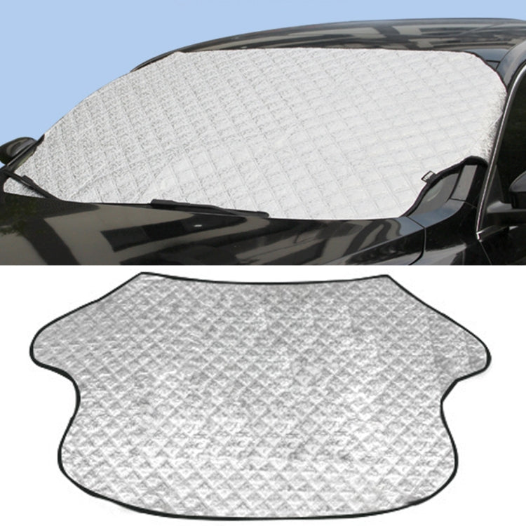 Car Windshield Sun Shade Protective Cover Winter Car Snow Shield Cover Auto Front Windscreen / Rain / Frost / Sunshade Thicken and Add Cotton Snow Shelter Folding Sun Visor, Size: 147 x 100cm - Aluminum Film PEVA by buy2fix | Online Shopping UK | buy2fix