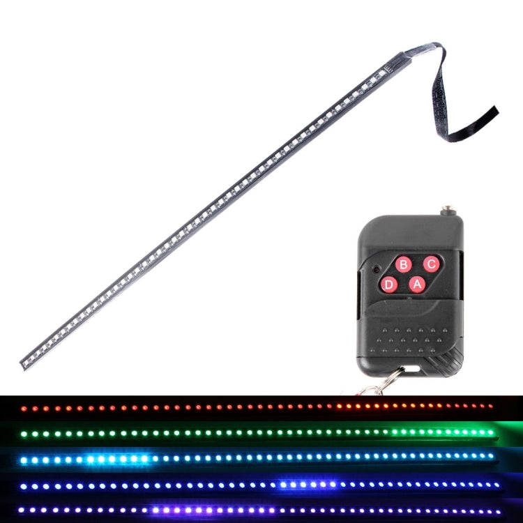 5050 20W 48 LED RGB Car Truck Remote Colorful Knight Rider LED Strobe Scanner Flash Strip Light, DC 12V  Cable Length: 130cm(Colorful Light) - Decorative Lights by buy2fix | Online Shopping UK | buy2fix