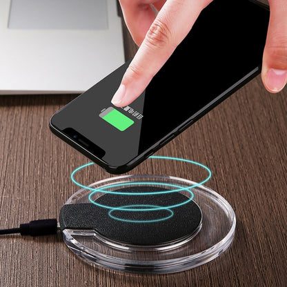 Safety Wireless and Limitless QI-standard Wireless Charger Fast Charging Charger with Micro USB Cable - Wireless Charger Receiver by buy2fix | Online Shopping UK | buy2fix