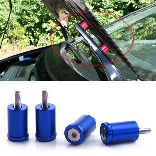 4 STÜCKE Auto Modifizierte Isolationssäule Motorabdeckung Verstopfte Schraube Motorturbinenbelüftung Dichtungsschraube Unterlegscheibe (Blau)
