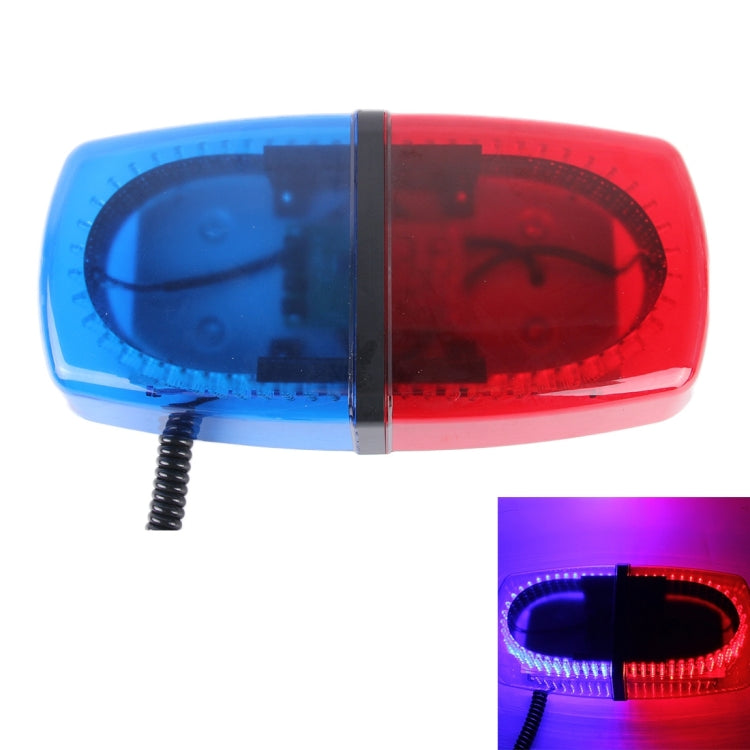 25W 240 LEDs Red Light + Blue Light Waterproof Strobe Light Dome Warning Light, DC 12V， Wire Length: 60cm - Warning Lights by buy2fix | Online Shopping UK | buy2fix