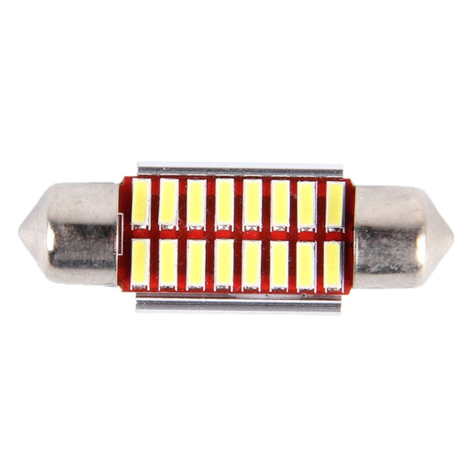 2 PCS DC 12V 3W 36MM Bicuspid Car Door Lamps Registration Mark light Dashboard Dome Door Lights LED Reading Lamp with 16 LED SMD 3014 Lights White by buy2fix