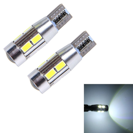 2 PCS T10 6W White Light 10 SMD 5630 LED Error-Free Canbus Car Clearance Lights Lamp, DC 12V - Clearance Lights by buy2fix | Online Shopping UK | buy2fix