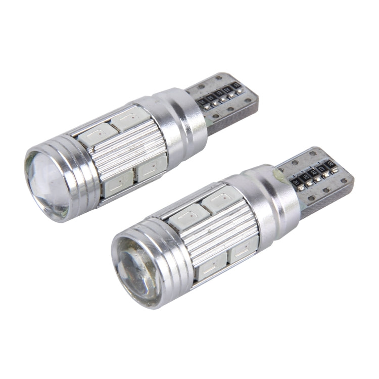 2 PCS T10 6W 10 SMD 5630 LED Error-Free Canbus Car Clearance Lights Lamp, DC 12V(Red Light) - Clearance Lights by buy2fix | Online Shopping UK | buy2fix