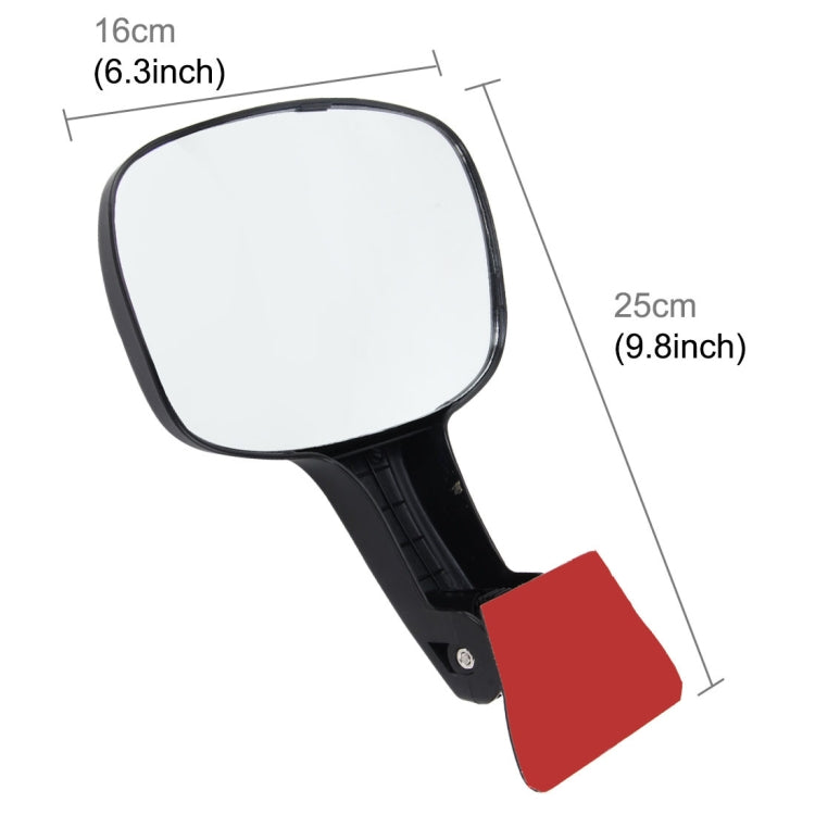 Car Rear Seat Rearview Mirror Back Row Rear View Mirror Children Observed Interior Mirror(Black) by buy2fix