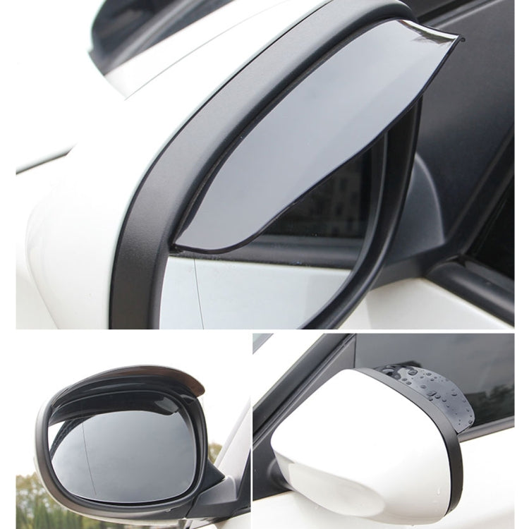 1 Pair Car Rearview Mirror Rain Blades Car Back Mirror Eyebrow Rain Cover Car Rearview Mirror Eyebrow Covers Flexible Protection Rainproof Decoration Accessories(Brown) - Convex Mirror & Accessories by buy2fix | Online Shopping UK | buy2fix