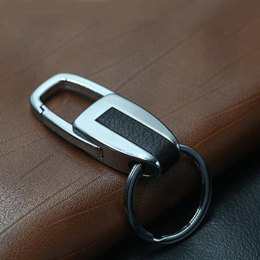 Single Ring Metal Leather Key Chain Metal Car Key Ring Multi-functional Tool Key Holder Key Chains Rings Holder For Car Key Rings - Key Rings by buy2fix | Online Shopping UK | buy2fix