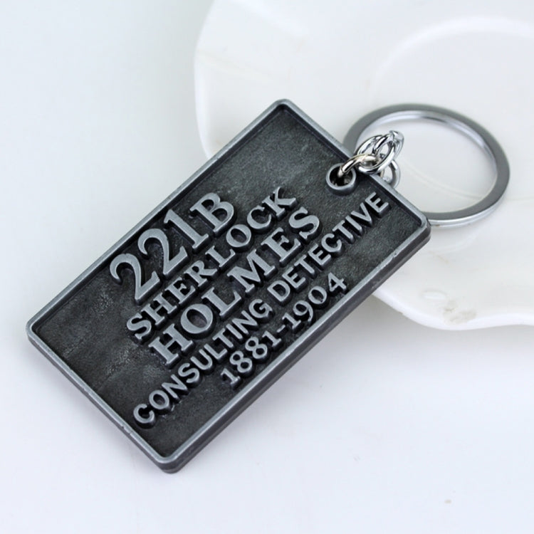 Detective Sherlock 221B Key Chain Car Key Ring Multi-functional Tool Key Holder Key Chains Rings Holder Pendant  Auto Parts(Silver) - Key Rings by buy2fix | Online Shopping UK | buy2fix