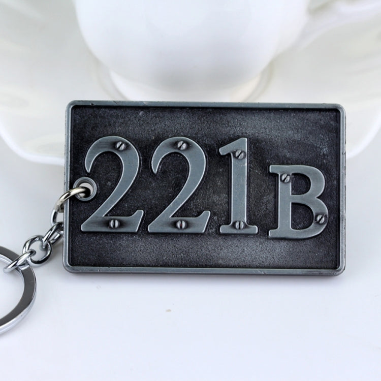 Detective Sherlock 221B Key Chain Car Key Ring Multi-functional Tool Key Holder Key Chains Rings Holder Pendant  Auto Parts(Silver) - Key Rings by buy2fix | Online Shopping UK | buy2fix