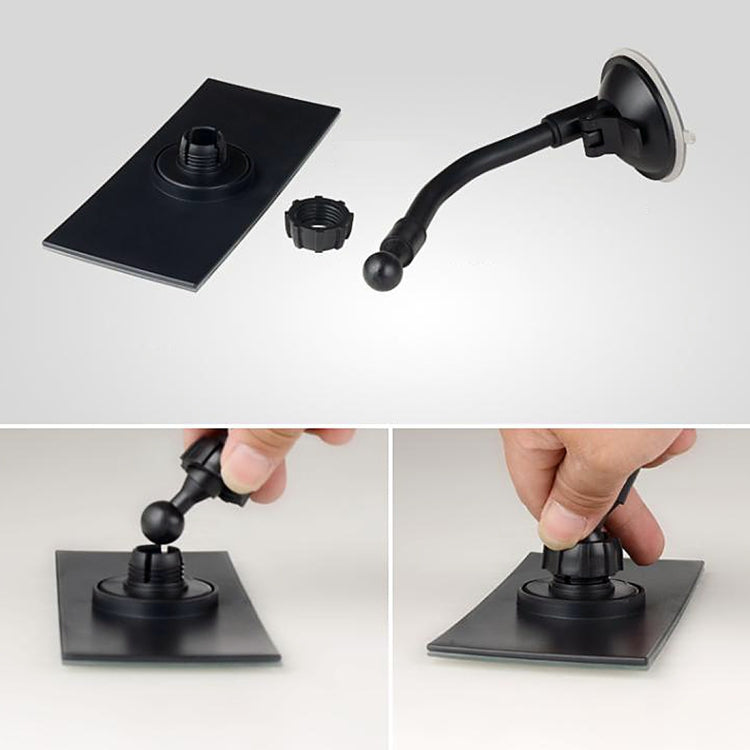 360 Degree Car Adjustable Interior Windshield Rectangular Blind Spot Mirror with Suck Cup Holder by buy2fix