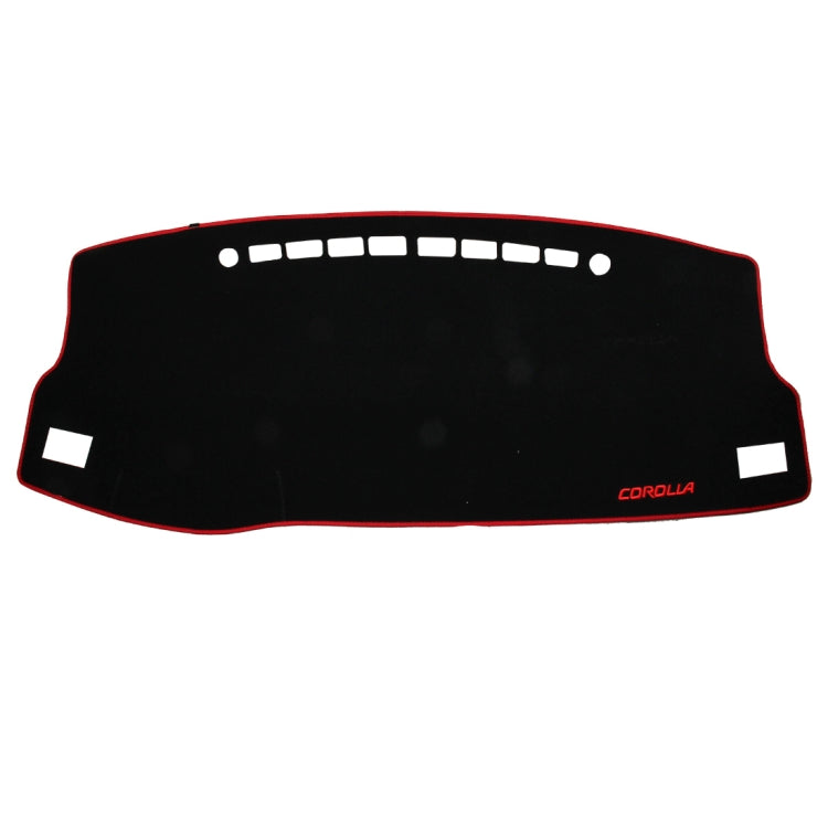 Left-hand Drive Car Light Instrument Panel Sunscreen Dashboard Mats Cover for Toyota New Corolla (2014-2018)，Please Note Model and Year(Red) by buy2fix