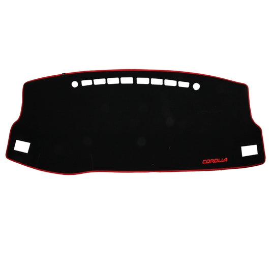 Left-hand Drive Car Light Instrument Panel Sunscreen Dashboard Mats Cover for Toyota New Corolla (2014-2018)，Please Note Model and Year(Red) by buy2fix