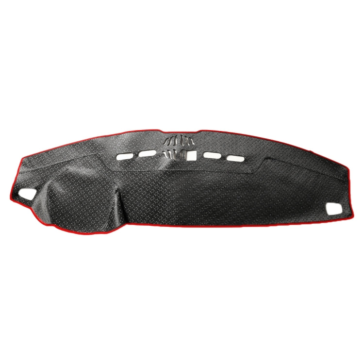 Left-hand Drive Dark Mat Car Dashboard Cover Car Light Pad Instrument Panel Sunscreen Car Mats for Land Rover Discovery 4 (Please note the model and year)(Red) by buy2fix