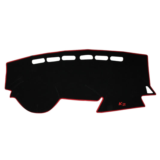 Left-hand Drive Car Light Instrument Panel Sunscreen Dashboard Mats Cover for Kia K2, Please Note Model and Year(Red) by buy2fix