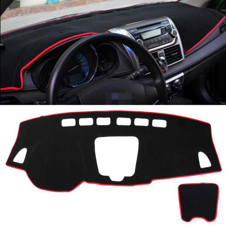 Left-hand Drive Car Light Instrument Panel Sunscreen Dark Mats Cover for Venucia B50 / R50(Red) by buy2fix