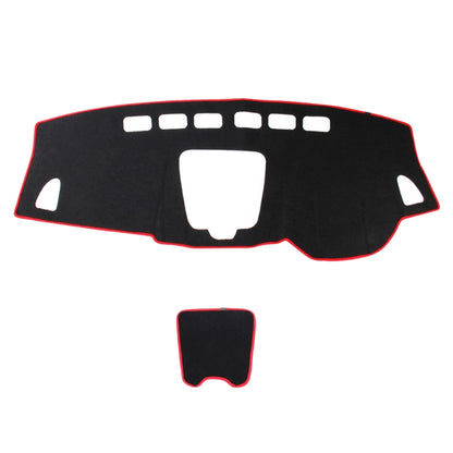 Left-hand Drive Car Light Instrument Panel Sunscreen Dark Mats Cover for Venucia B50 / R50(Red) by buy2fix