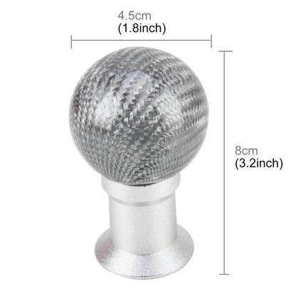 Universal Ball Shape Car Gear Shift Knob Modified Car Gear Shift Knob Auto Transmission Shift Lever Knob Carbon Lead Gear Knobs - Shift Knob by buy2fix | Online Shopping UK | buy2fix