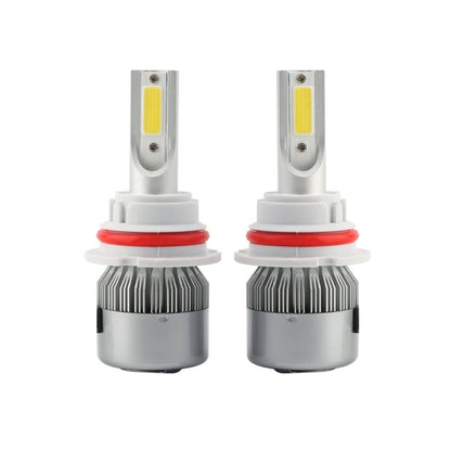 2 PCS C9 9004 18W 1800LM 6000K Waterproof IP68 Car Auto LED Headlight with 2 COB LED Lamps, DC 9-36V(White Light) - LED Headlamps by buy2fix | Online Shopping UK | buy2fix