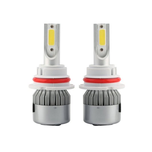 2pcs 9004 18W 1800LM 6000K Waterproof IP68 Car Auto LED Headlight with 2 COB LED Lamps, DC 9-36V(White Light) by buy2fix
