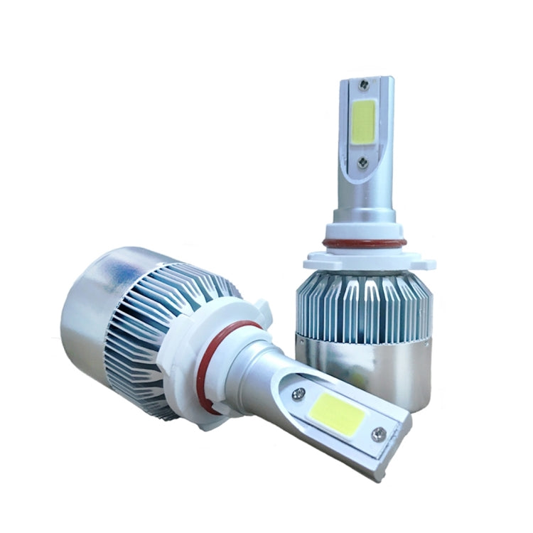 2 PCS C9 9005 18W 1800LM 6000K Waterproof IP68 Car Auto LED Headlight with 2 COB LED Lamps, DC 9-36V(White Light) - LED Headlamps by buy2fix | Online Shopping UK | buy2fix