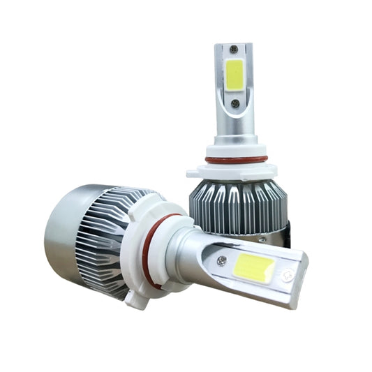 2 PCS C9 9006 18W 1800LM 6000K Waterproof IP68 Car Auto LED Headlight with 2 COB LED Lamps, DC 9-36V(White Light) by buy2fix